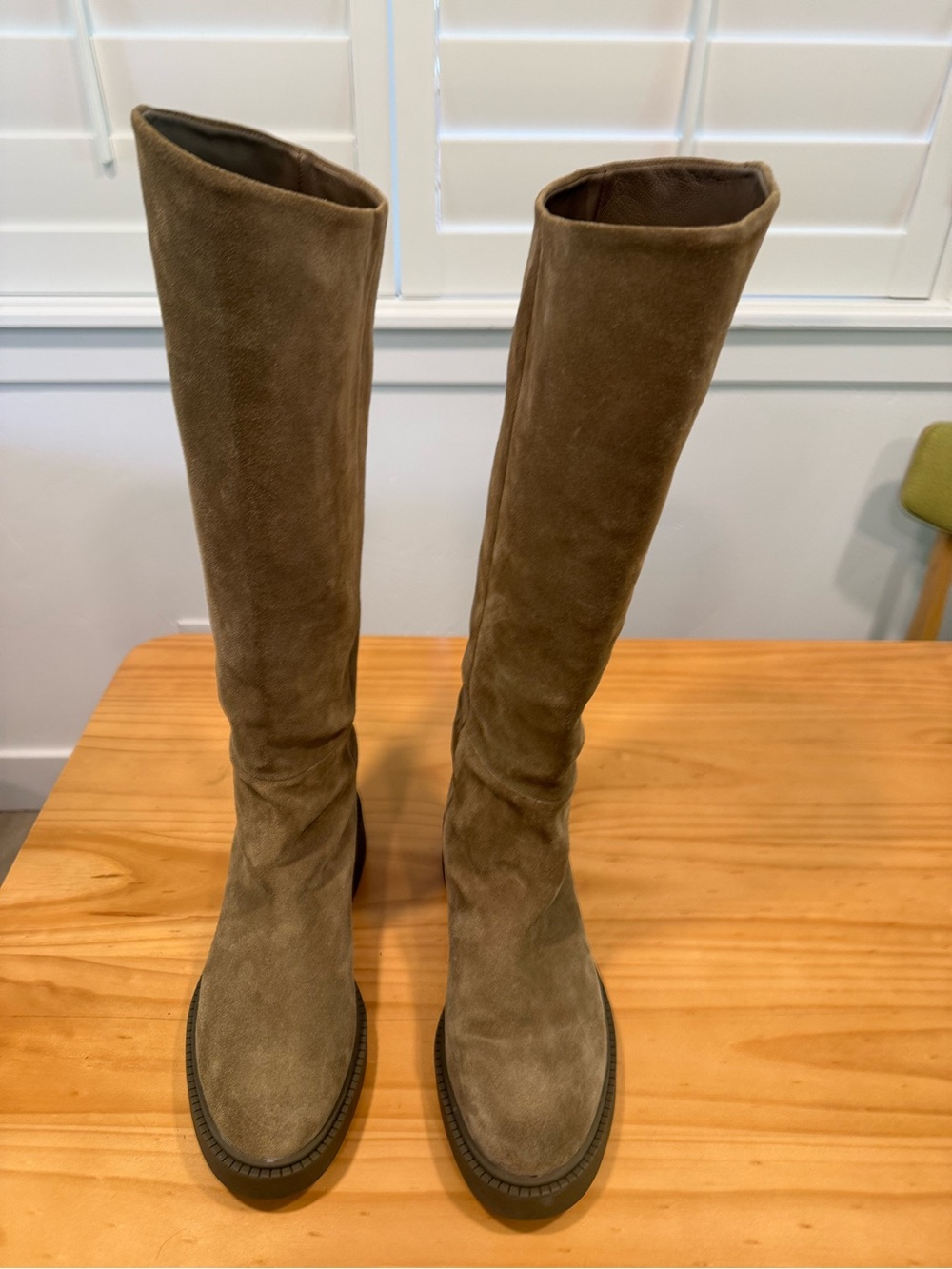 Vince Taupe Suede Over-the-Knee Boots